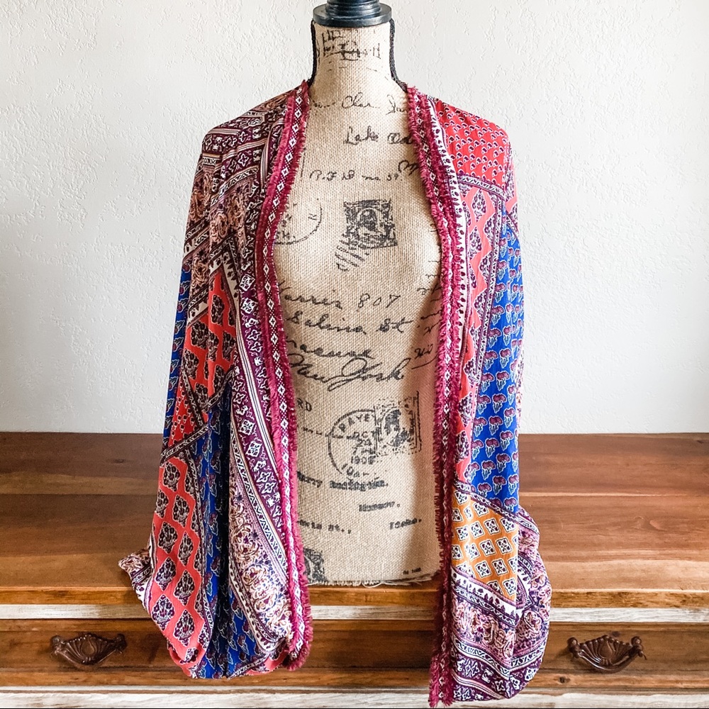 Handkerchief Print Kimono